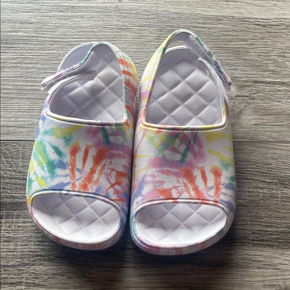 Cat & Jack Multicolor Tie-Dye Kids Sandals